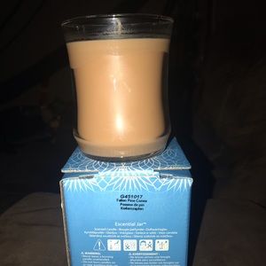 Nib partylite jar candle fallen pine cone